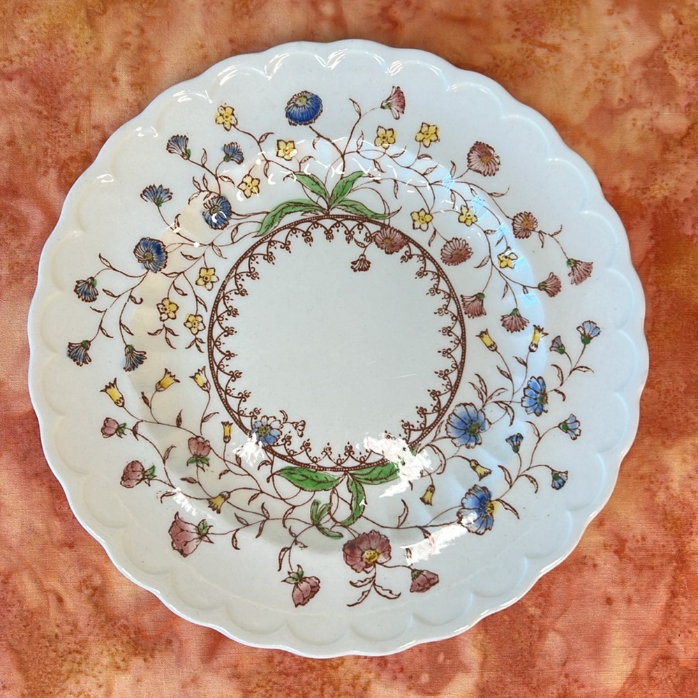 Desert Bloom by Vernon Kilns Hand Painted Side Plate Replacement - Vintage - Picture 4 of 6